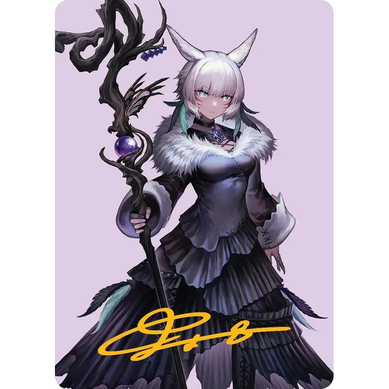 Y’shtola, Night’s Blessed Art Card (53) (Gold-Stamped Signature) [FINAL FANTASY Art Series]