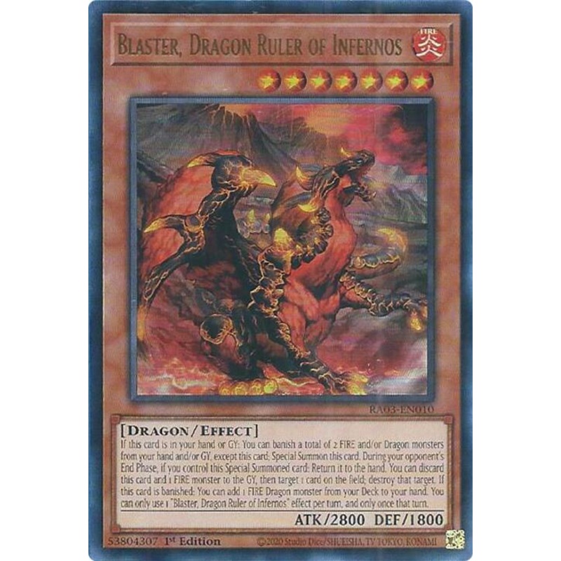 Blaster, Dragon Ruler of Infernos (UR) [RA03-EN010] Ultra Rare