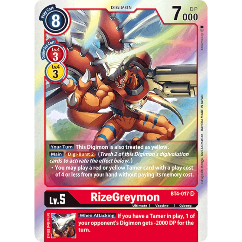 RizeGreymon [BT4-017] [Great Legend]