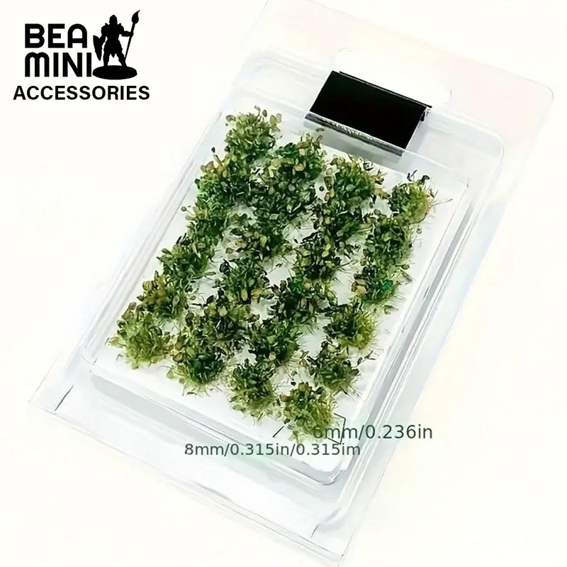 Bea Mini Basing Tufts – Dark Green 24 Tuft Pack