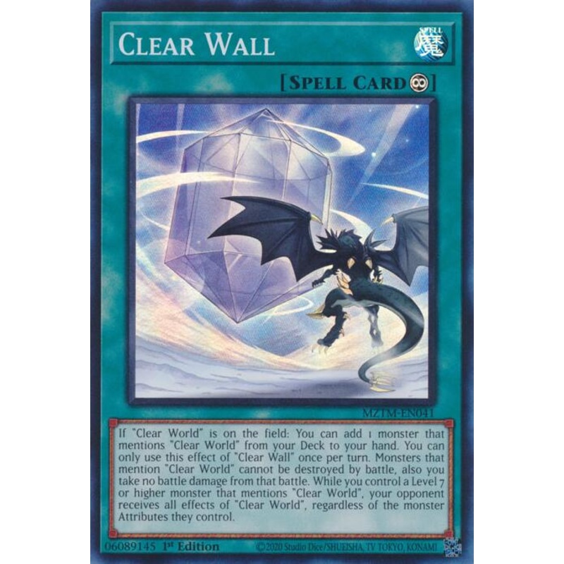 Clear Wall [MZTM-EN041] Super Rare