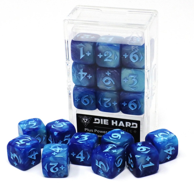 Die Hard Dice Spindown Counters – Plus Power Pack – Blue