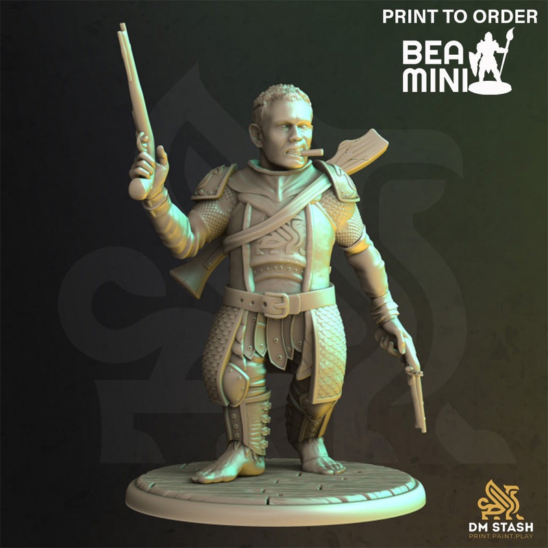 Halfling Ranger – Swifty | BeaMini Print to Order Miniatures