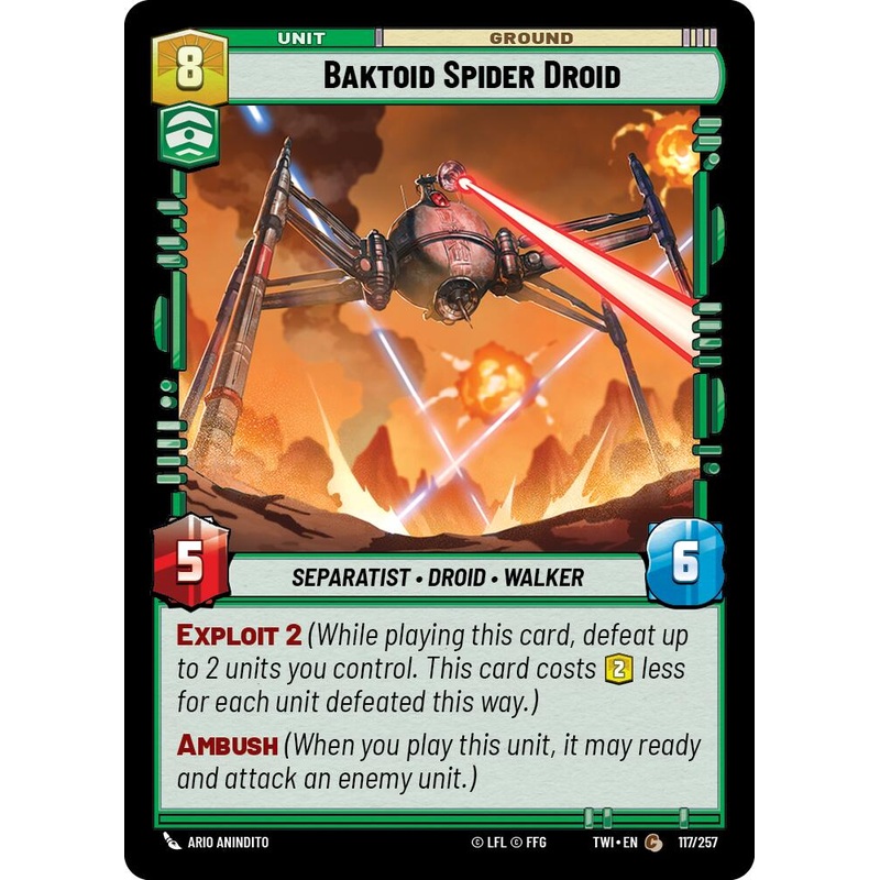 Baktoid Spider Droid (117/257) [Twilight of the Republic]