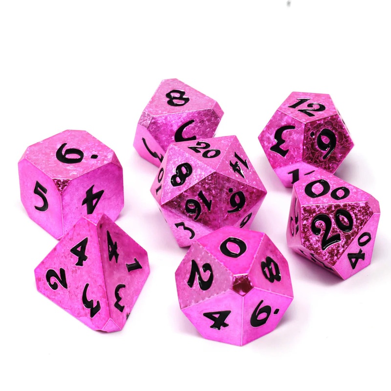 Die Hard Dice 7 Die Dice Set: Rosefire Fury