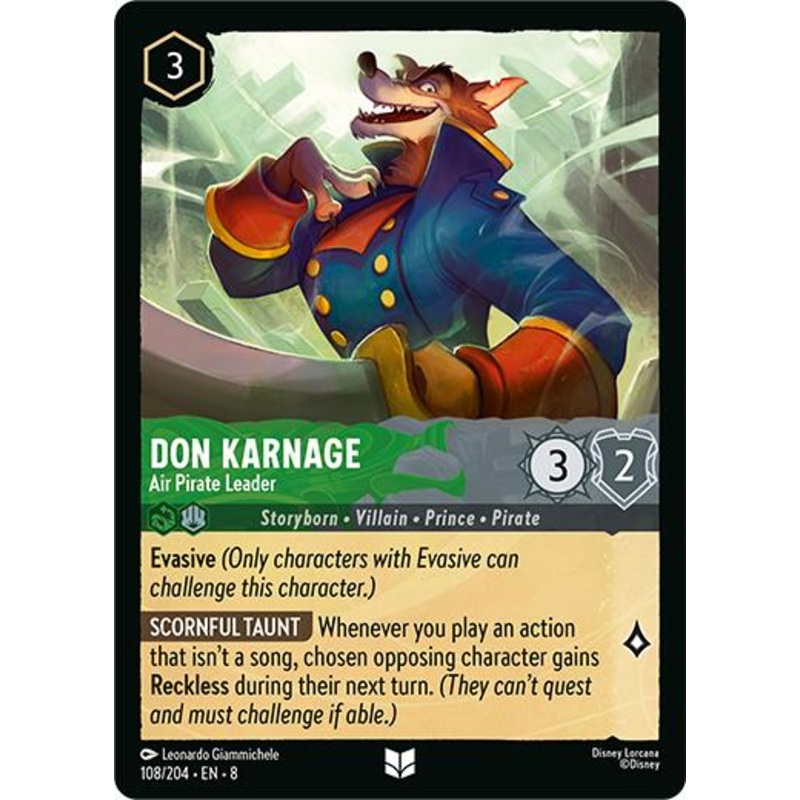 Don Karnage – Air Pirate Leader (108/204) [Reign of Jafar]