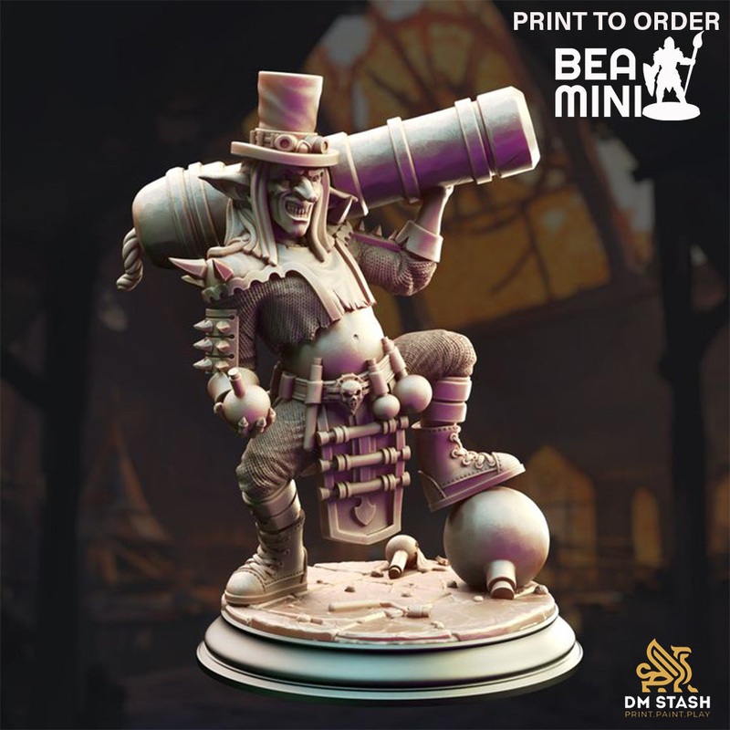 Goblin Artificer – Brains | BeaMini Print to Order Miniatures