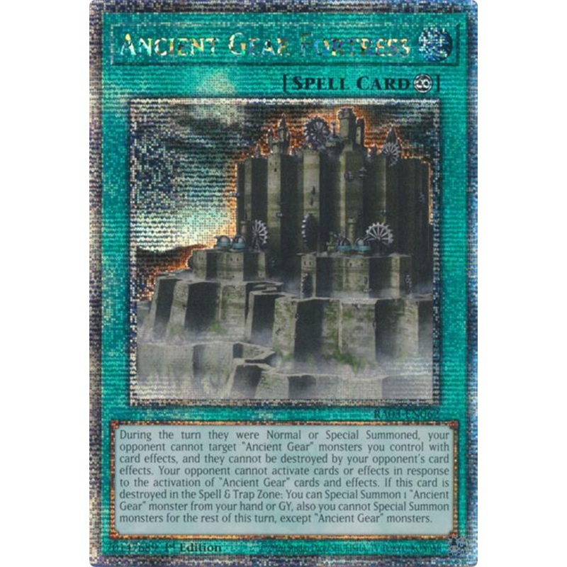 Ancient Gear Fortress (Quarter Century Secret Rare) [RA03-EN062] Quarter Century Secret Rare