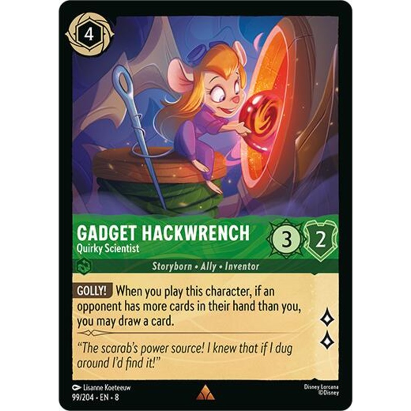Gadget Hackwrench – Quirky Scientist (99/204) [Reign of Jafar]