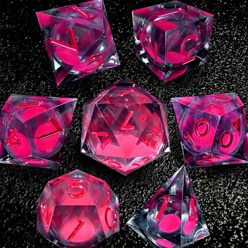 Pink Planet – Liquid Core Dice Set