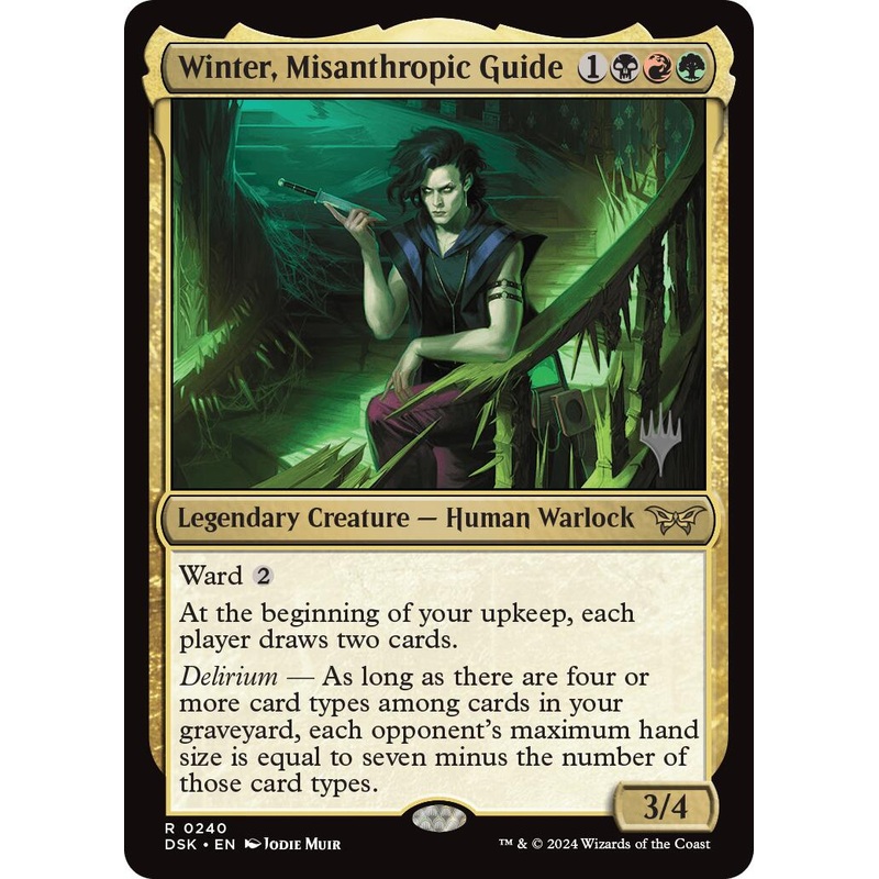 Winter, Misanthropic Guide (Promo Pack) [Duskmourn: House of Horror Promos]