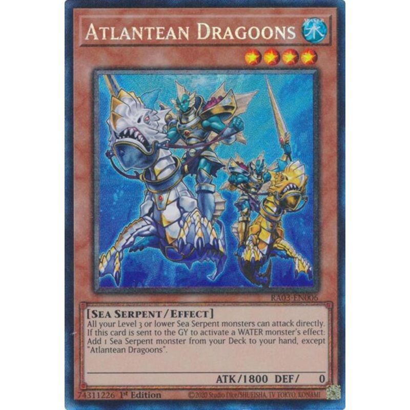Atlantean Dragoons (CR) [RA03-EN006] Prismatic Collector’s Rare