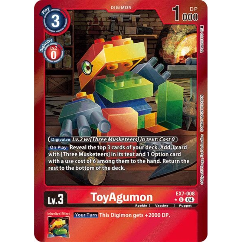 ToyAgumon [EX7-008] – EX7-008 (Foil) [Digimon LIBERATOR]