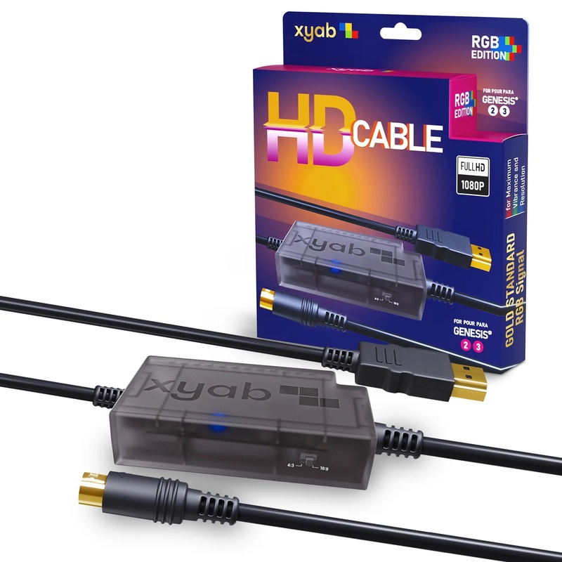 XYAB HD Link Cable – Sega Genesis (Model 2 & 3)
