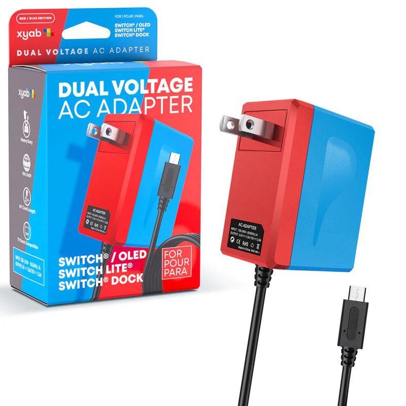 XYAB Power Adapter – Switch (Red/Blue)