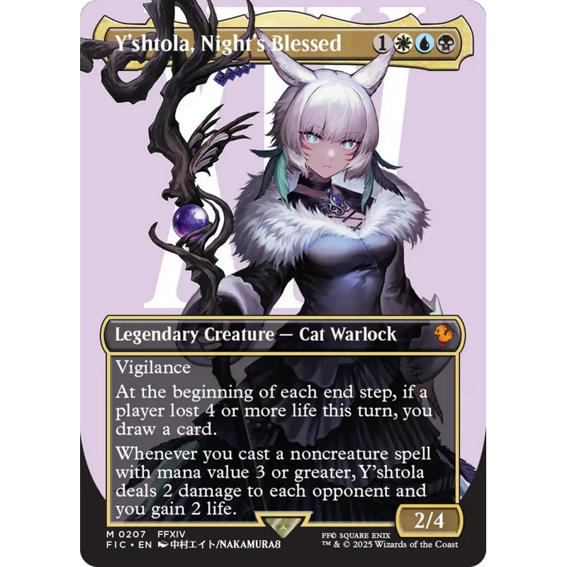 Y’shtola, Night’s Blessed (Borderless) (Surge Foil) [FINAL FANTASY Commander]