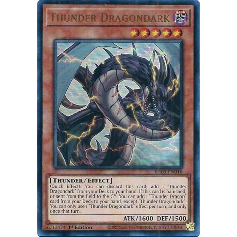 Thunder Dragondark (UR) [RA03-EN018] Ultra Rare