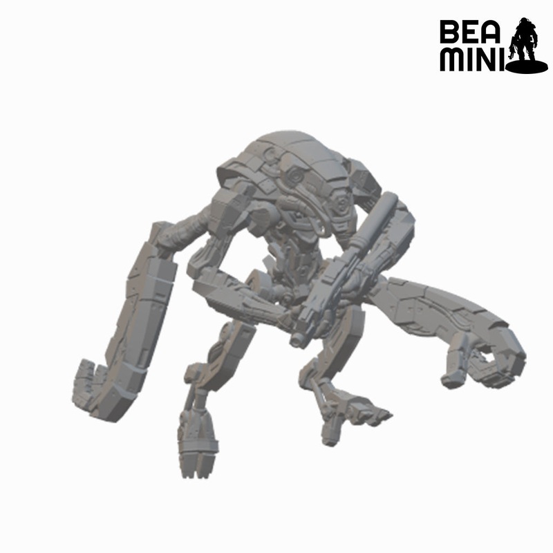 CHIP02 – Human Hybrid Solider | BeaMini Unpainted Sci-fi Miniatures