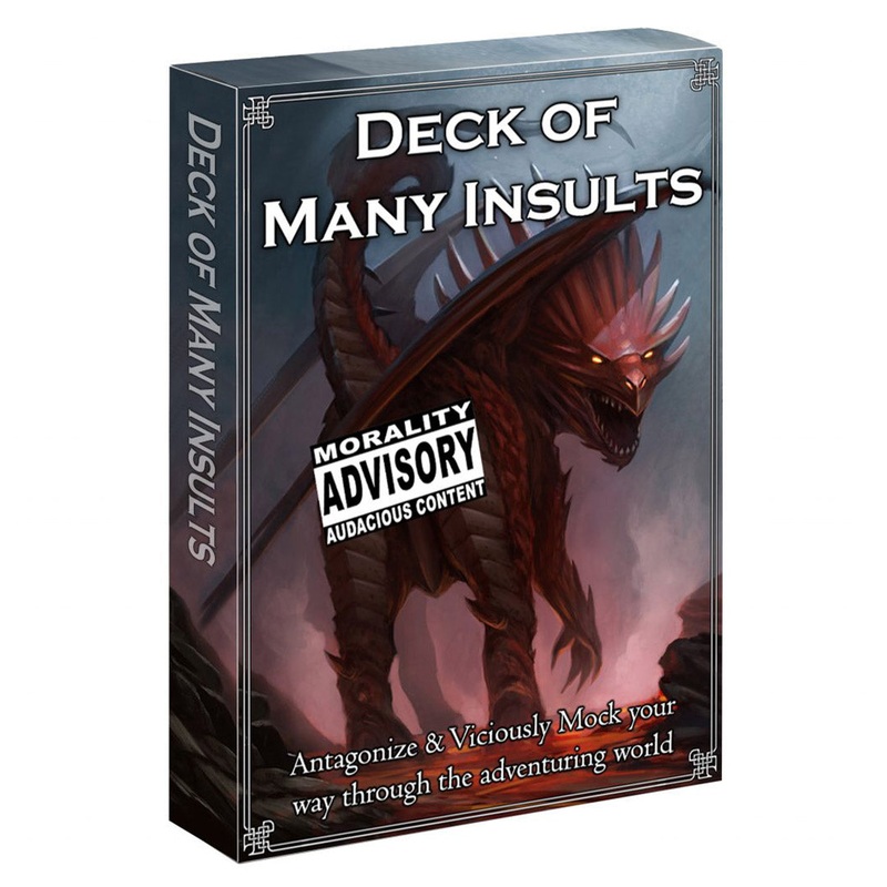 Deck of Many Insults by Loke Battlemaps | 100 Cards, 100 Insults