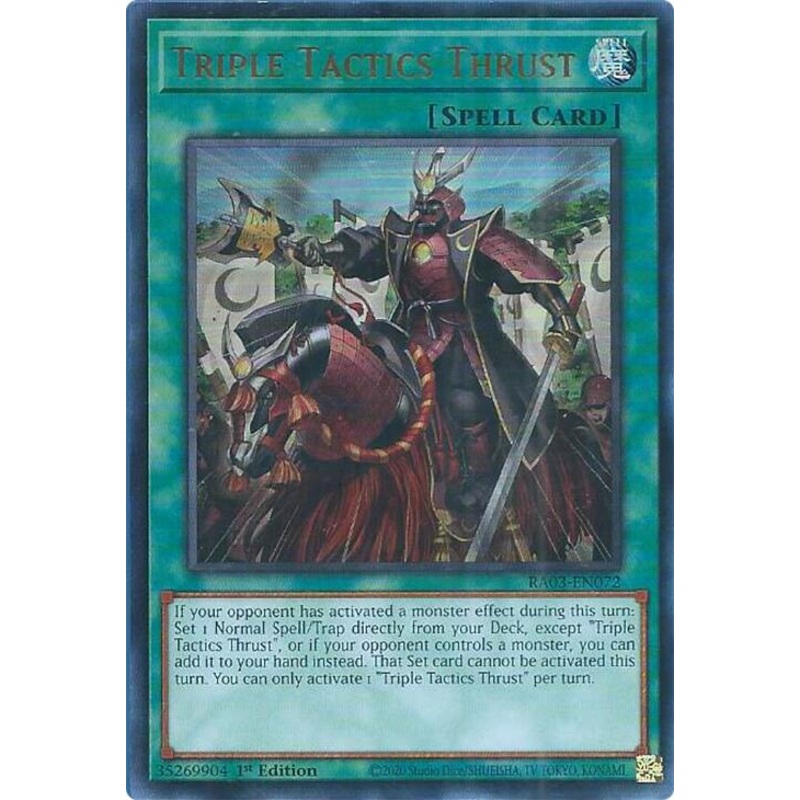 Triple Tactics Thrust (UR) [RA03-EN072] Ultra Rare