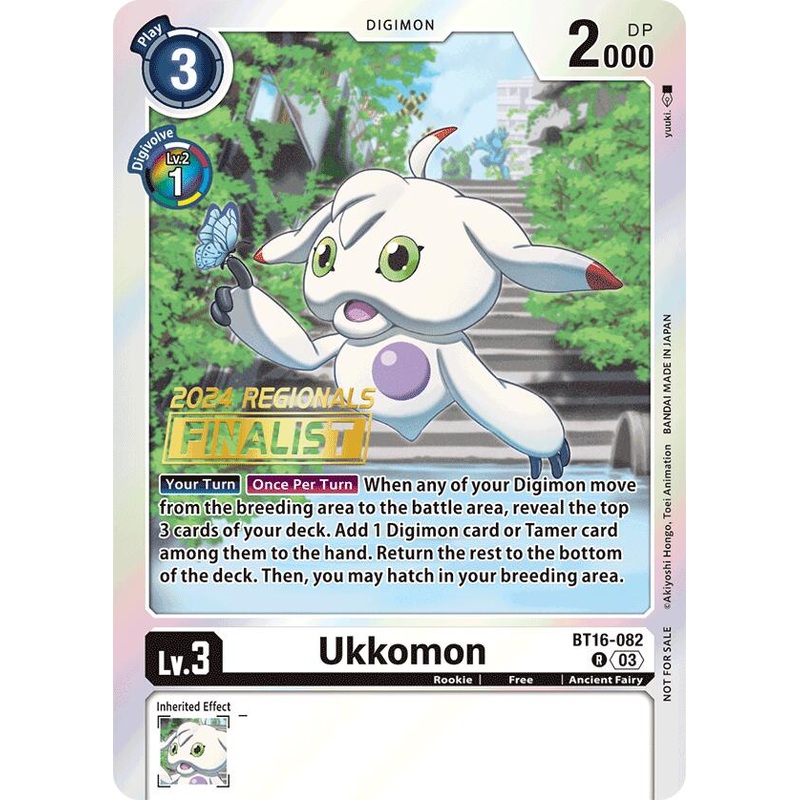 Ukkomon [BT16-082] (2024 Regionals Finalist) [Beginning Observer]
