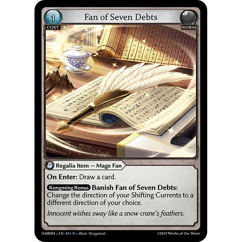 Fan of Seven Debts (011) [Mortal Ambition Starter Decks]