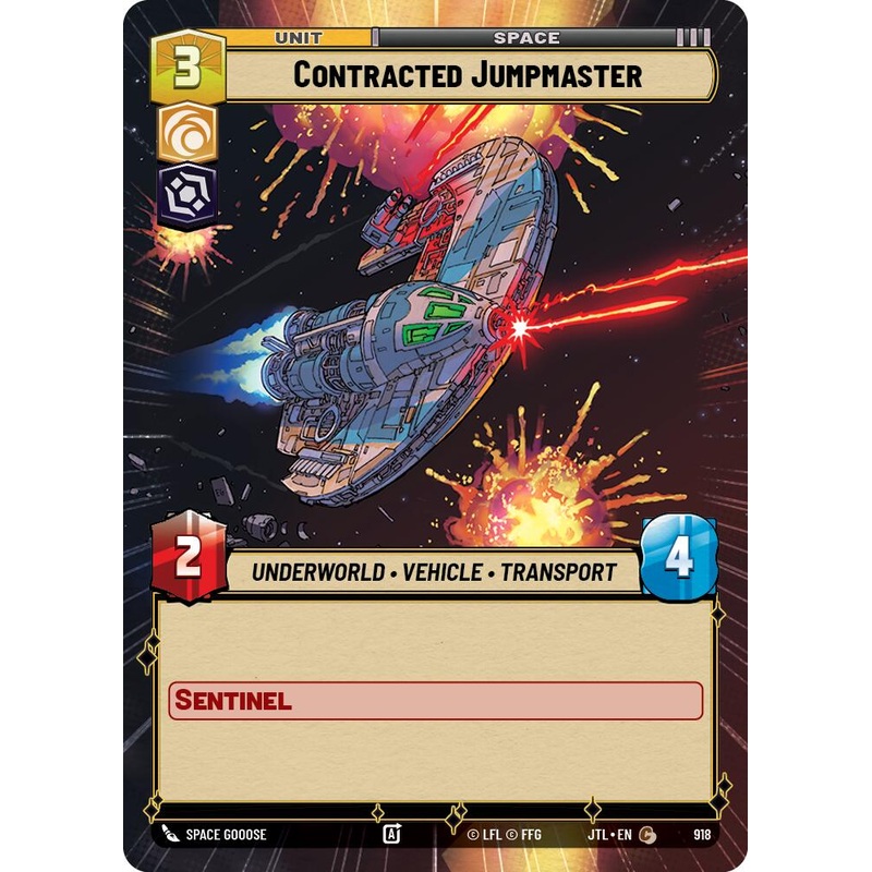 Contracted Jumpmaster (918) (Hyperspace Foil) (918) [Jump to Lightspeed]