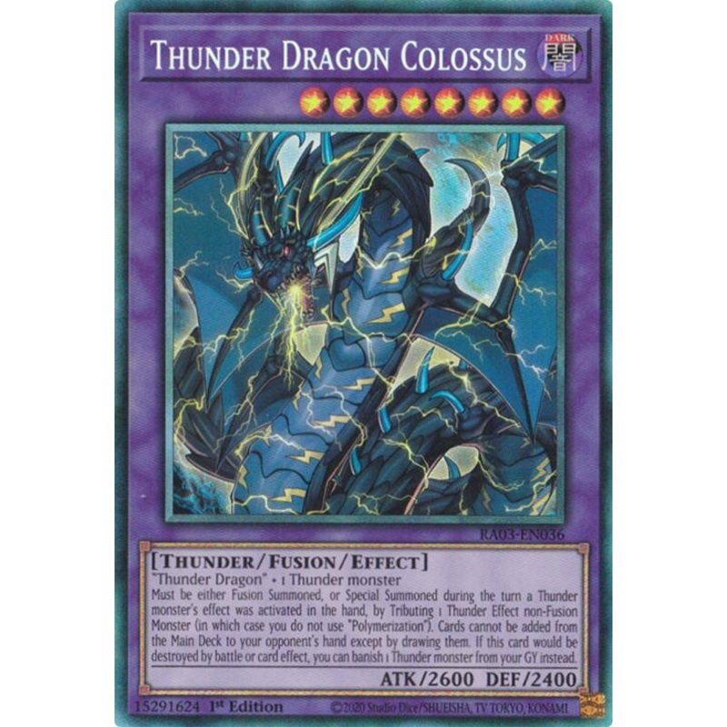 Thunder Dragon Colossus (CR) [RA03-EN036] Prismatic Collector’s Rare