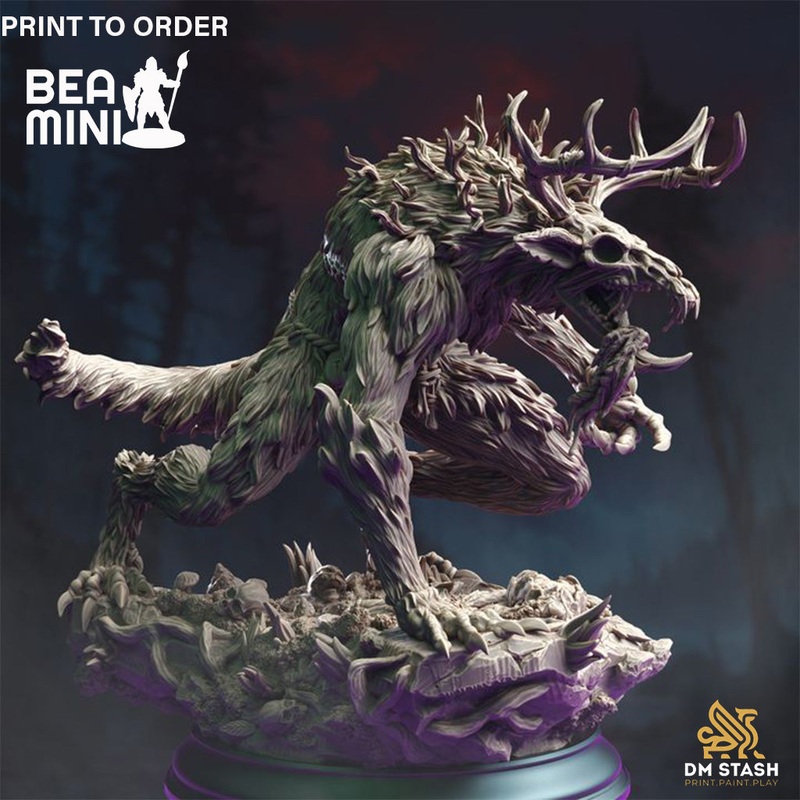 Wendigo Monstrosity – Dreadclaw | BeaMini Print to Order Miniatures