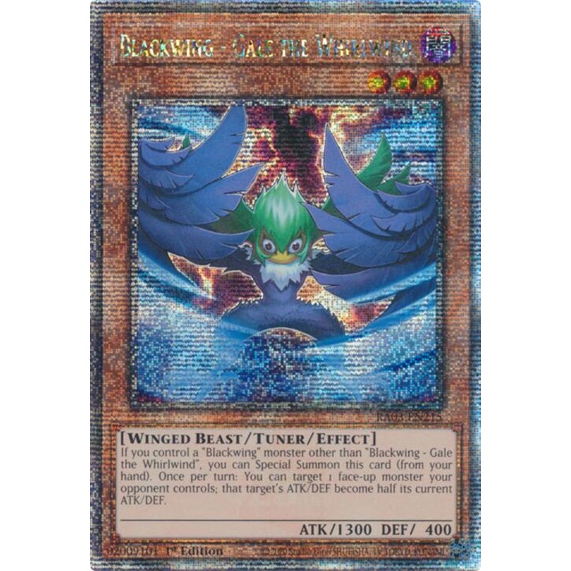 Blackwing – Gale the Whirlwind (Quarter Century Secret Rare) [RA03-EN215] Quarter Century Secret Rare