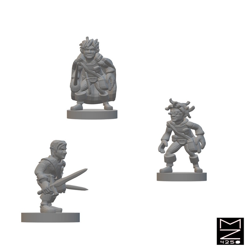Gnome Rogues | BeaMini Unpainted RPG Miniatures