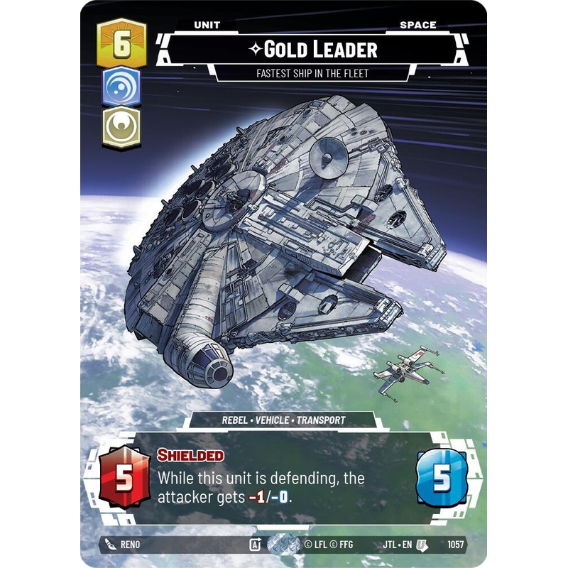 Gold Leader – Fastest Ship in the Fleet (1057) (Prestige Foil) (1057) [Jump to Lightspeed]