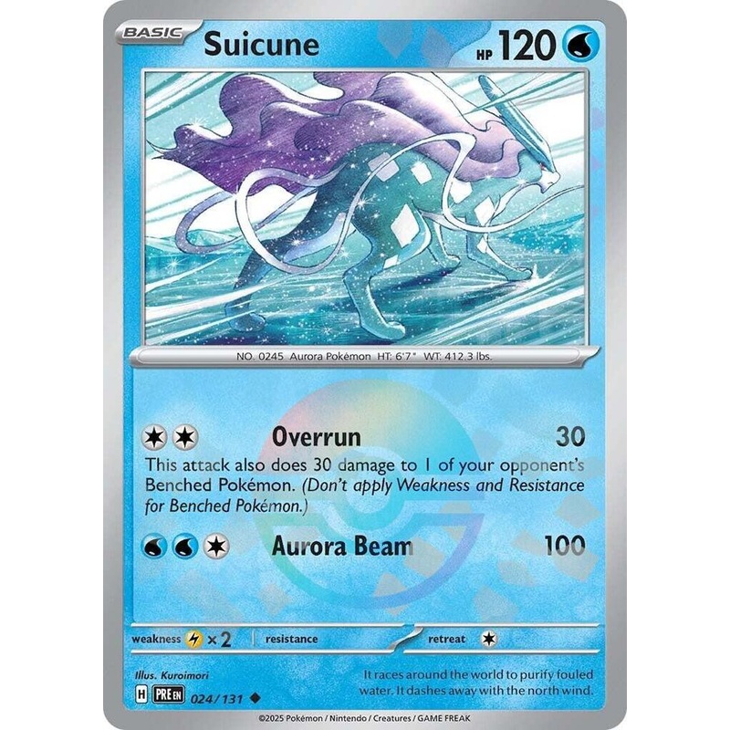 Suicune (024/131) (Poke Ball Pattern) [Scarlet & Violet: Prismatic Evolutions]