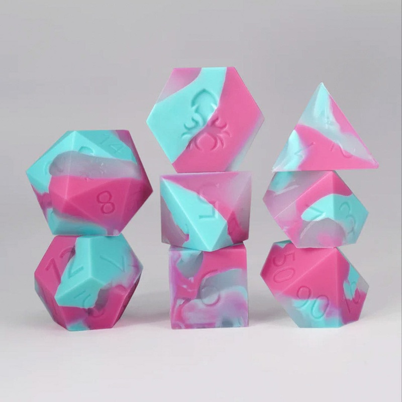 Unicorn – Silicone 8pc Dice Set by Kraken Dice