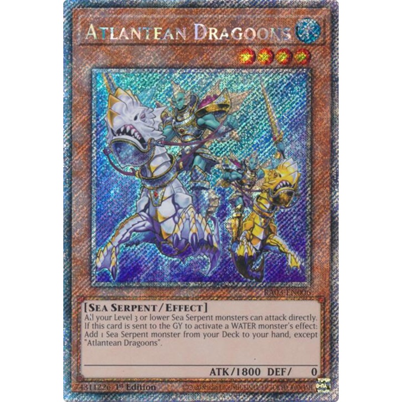 Atlantean Dragoons (Platinum Secret Rare) [RA03-EN006] Platinum Secret Rare