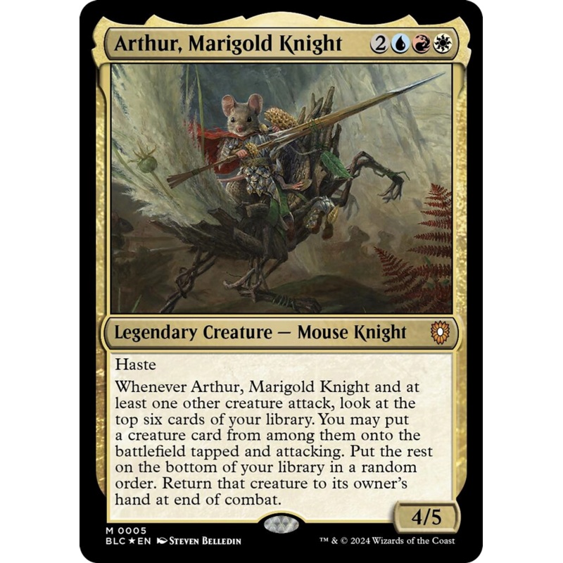 Arthur, Marigold Knight [Bloomburrow Commander]