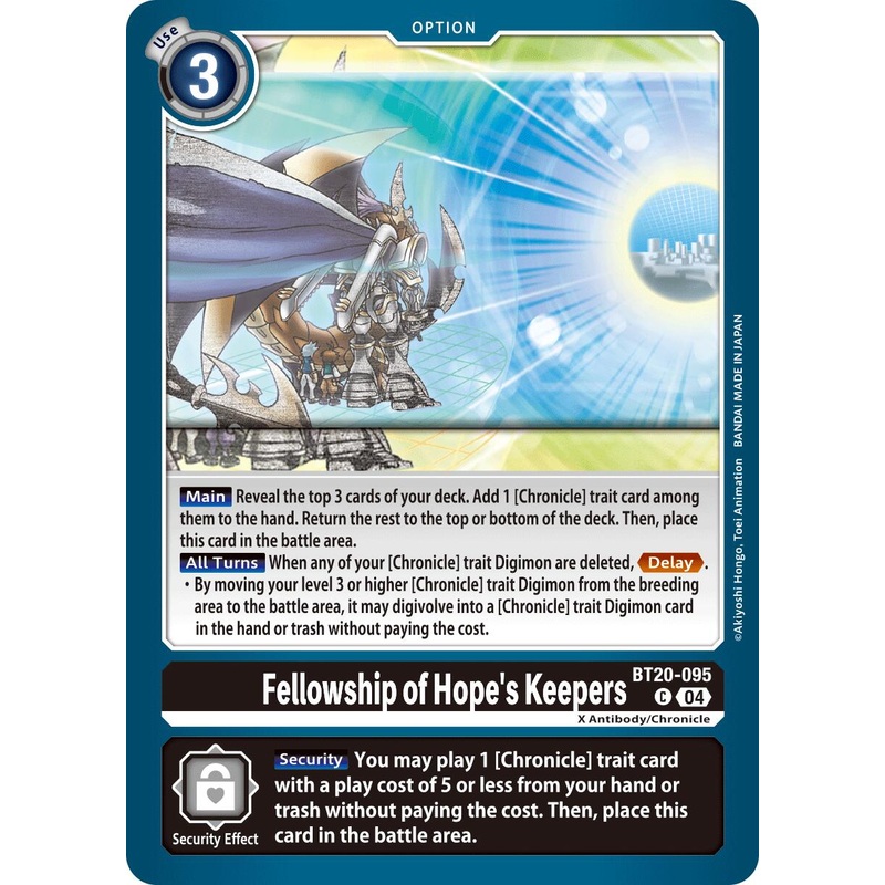 Fellowship of Hope’s Keepers [BT20-095] [Release Special Booster Ver.2.5]
