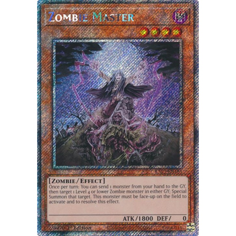 Zombie Master (Platinum Secret Rare) [RA03-EN185] Platinum Secret Rare