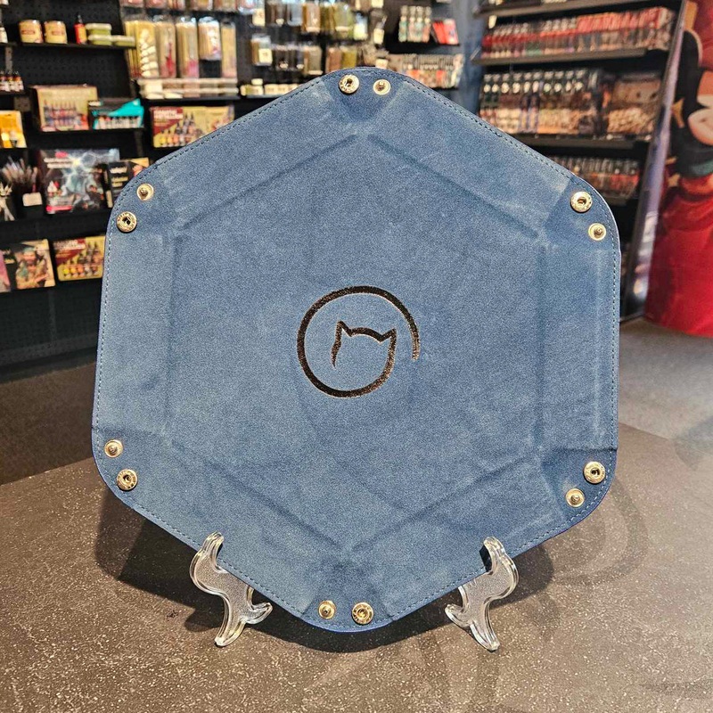 Bea Games Hexagon Dice Tray  – Dark Blue with Black