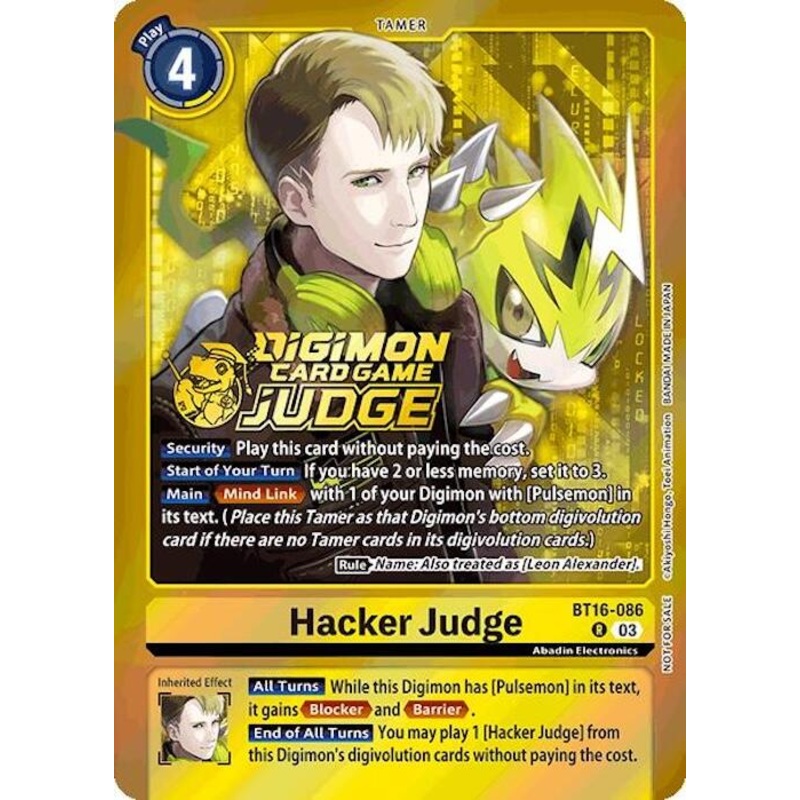Hacker Judge [BT16-086] (Judge Pack 6) [Beginning Observer]