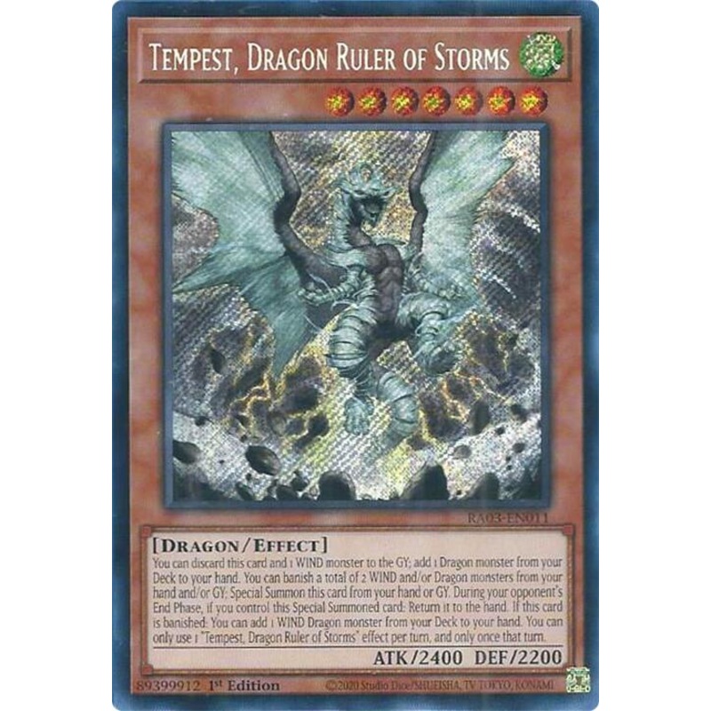 Tempest, Dragon Ruler of Storms (Secret Rare) [RA03-EN011] Secret Rare