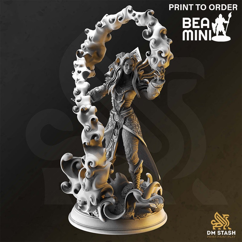 High Elf Sorceress – Irivyl | BeaMini Print to Order Miniatures