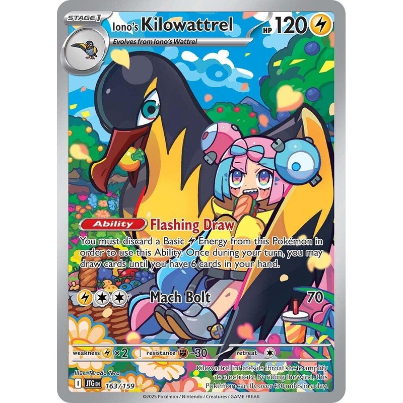 Iono’s Kilowattrel (163/159) [Scarlet & Violet: Journey Together]