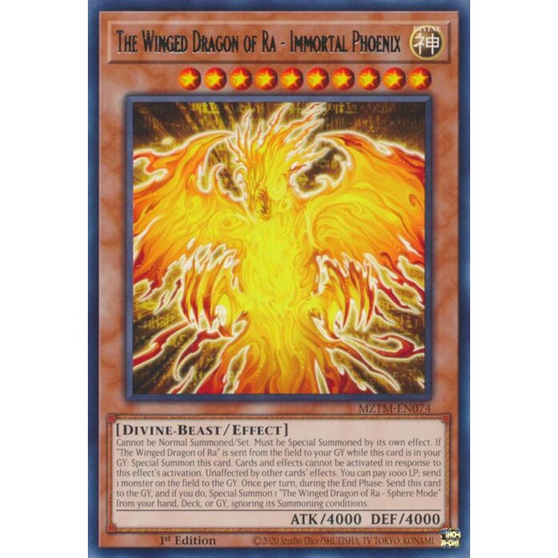 The Winged Dragon of Ra – Immortal Phoenix [MZTM-EN074] Rare
