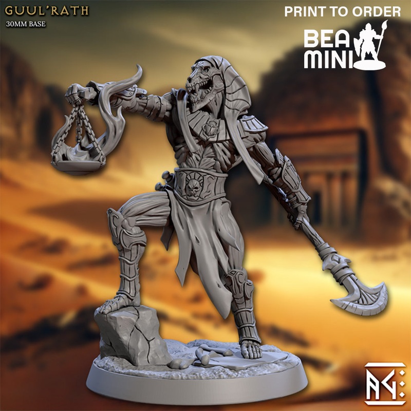 Guul’Rath The Mummy | BeaMini Print to Order Miniatures
