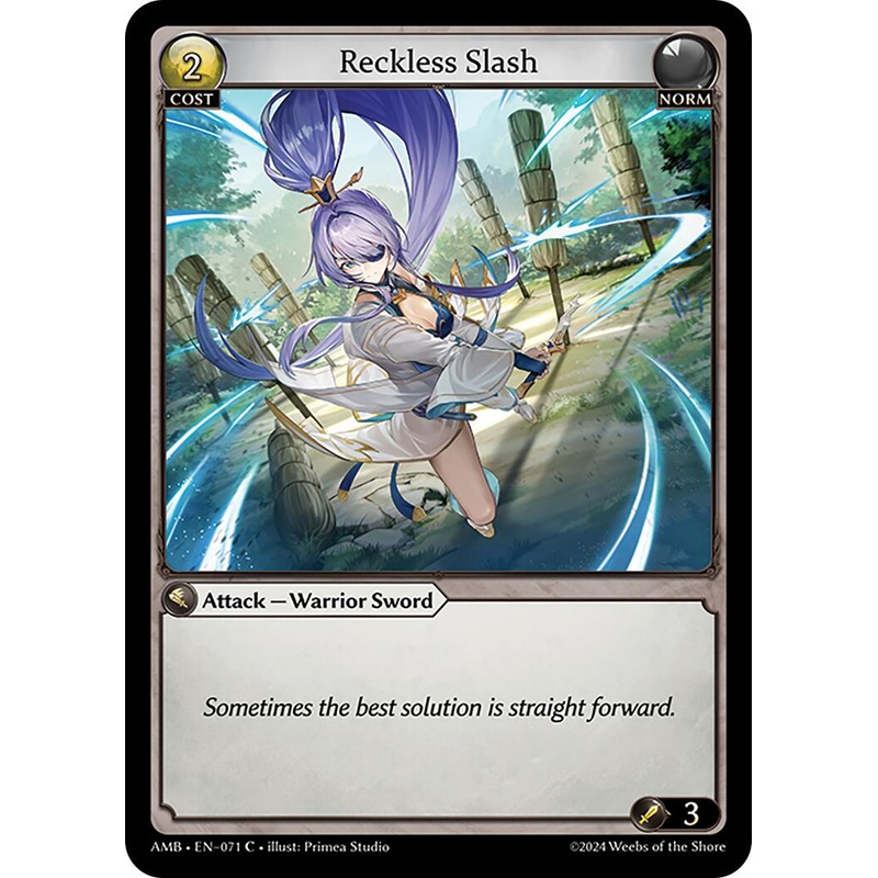 Reckless Slash (071) [Mortal Ambition]