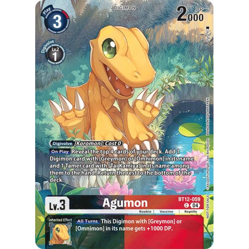 Agumon [BT12-059] – BT12-059 (Legend Pack 2024) [Across Time]