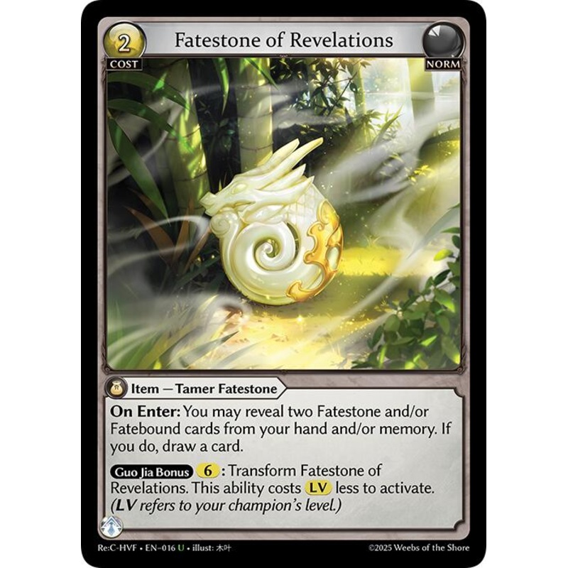 Fatestone of Revelations (016) [Guo Jia Re: Collection, Heaven’s Favored]