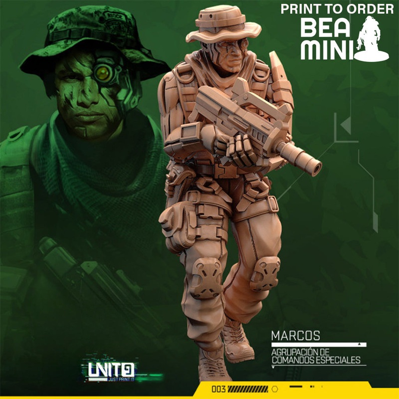 Marcos – Special Commando Group | BeaMini Print to Order Miniatures