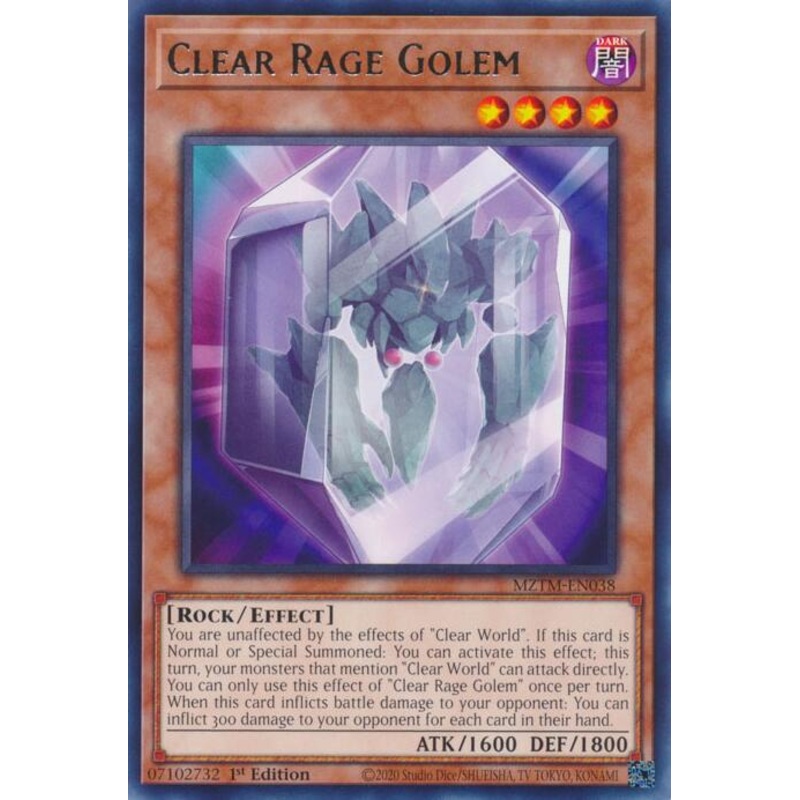 Clear Rage Golem [MZTM-EN038] Rare